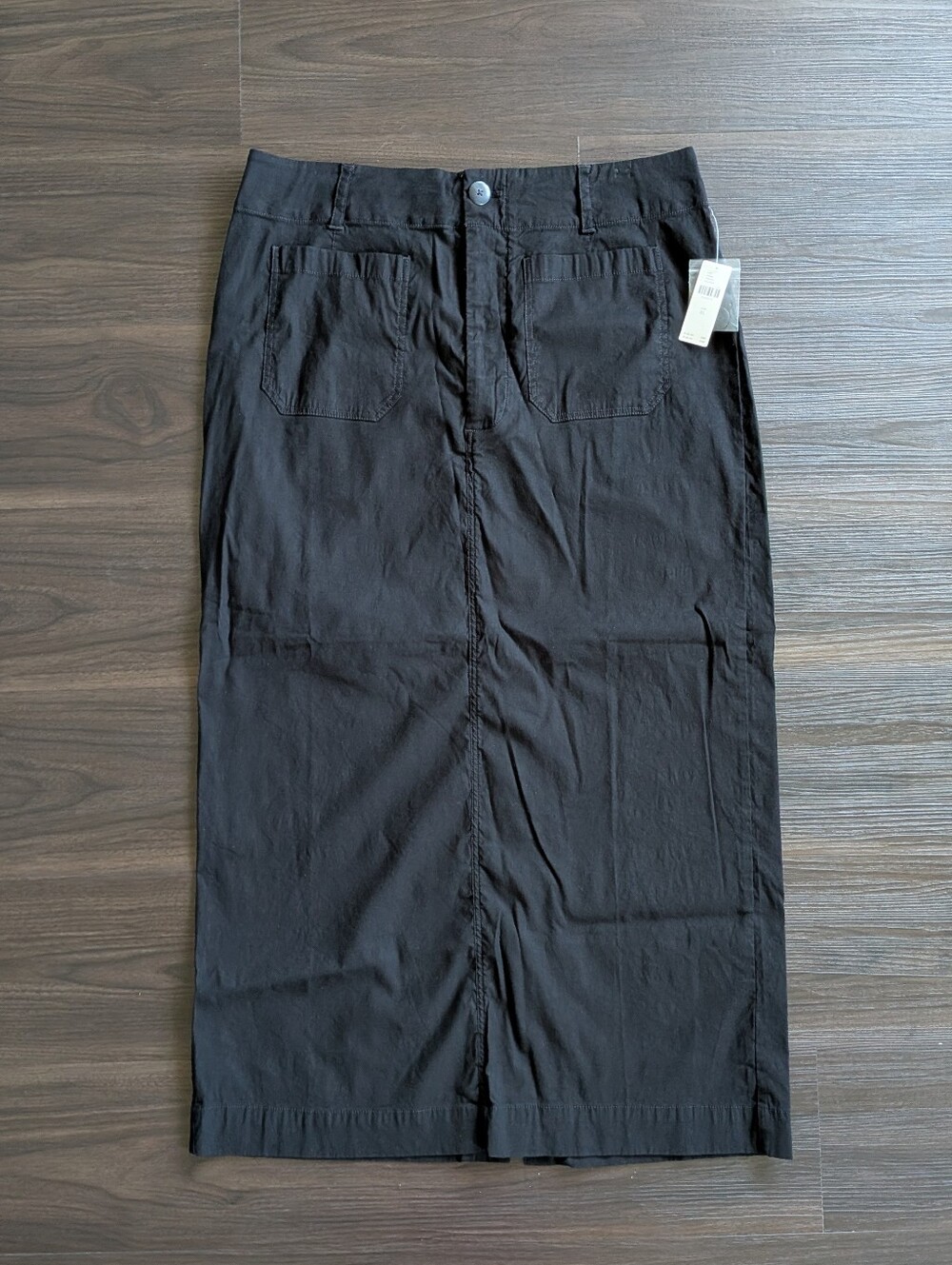 NWT Anthropologie Maeve Colette Midi Skirt Black Twee Fall Minimalist XL